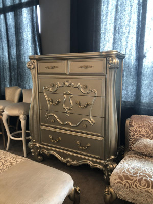 Stile classico barocco antico comò credenza comodini in legno massello