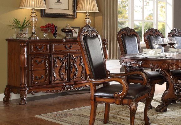 Buffet credenza comò vero legno lavorato a mano decorazione barocca rococò servire