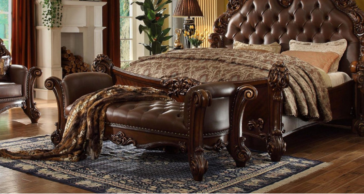 Cuscino sedile Cuscino panca Sitz Puff panca in pelle legno stile designer Chesterfield