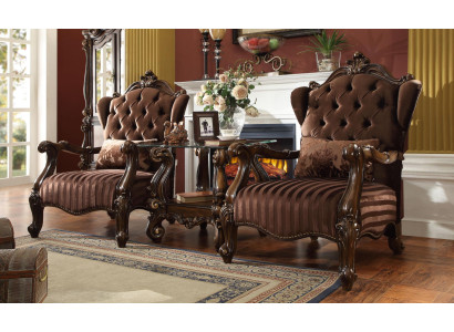 Salotto in pelle Nuovo poltrona Chesterfield Sedia Designer Sedia Imbottita Relax Tessuto
