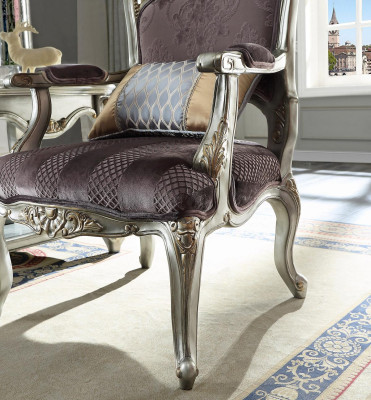 Trono Poltrona Reale Imbottita 1 Posto Stile Antico Sedie Singola Sedia Legno