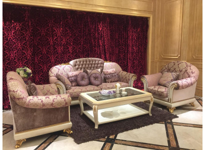 Set divano composto da 3+1+1 posti. Design Sofà, imbottiture. Divani classici.