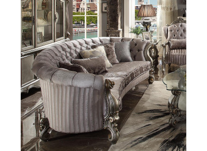 Unico set di mobili di lusso Chesterfield 4 pezzi. 2 divani rotondi + 2 poltrone