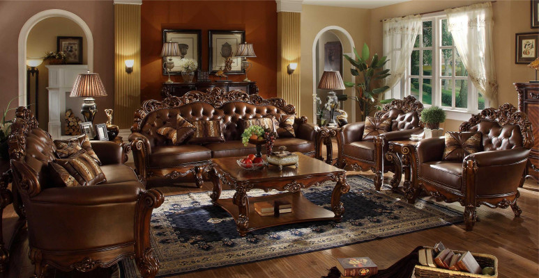 Divano in pelle Set salotto Gruppo divano Divano Chesterfield Divano barocco