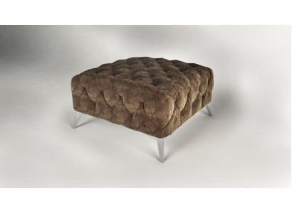 Poggiapiedi Ottomane Pouf Chesterfield Pouf Imbottito Design Velluto  Pouf poggiapiedi Ottomane Pouf Chesterfield Imbottito Design in velluto