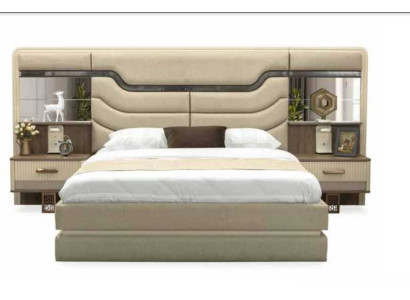 Mobili Letti Letto di lusso 2x Comodini 3 pezzi Set camera da letto Design