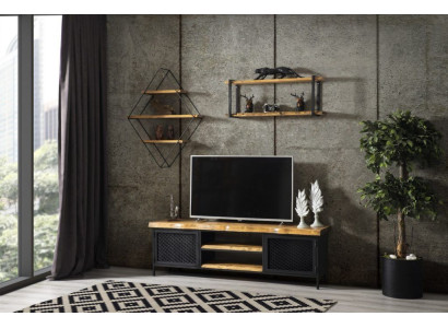 Epoca pionieristica Mobili Armadio Madia in legno Mobile TV Libreria Set 3 pezzi