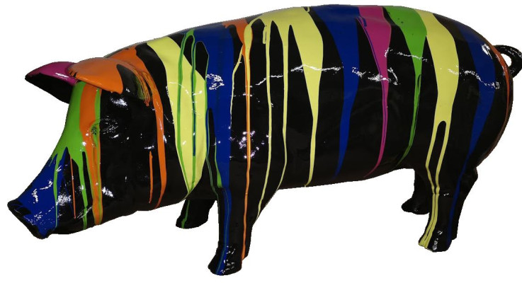 Decorazione maiale, figura astratta, statua, decorazioni da giardino, sculture moderne