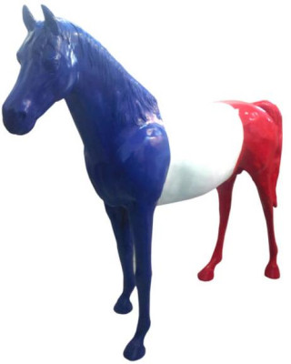 Statua di cavallo Francia Decorazione Statue Arte astratta xxl