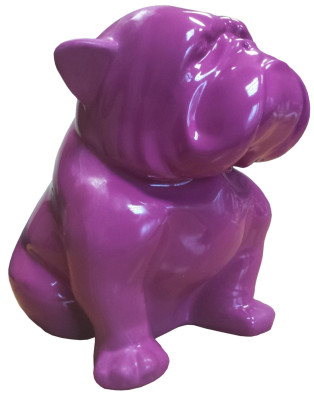 Designer statua di figura di cane da giardino moderna ornamentale.