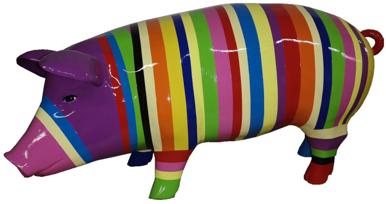 Sculture design di maiali astratti Decorazione per la casa Statuette Figure Figura Decorativa