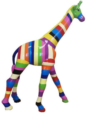 Statua Scultura colorata Figure astratte di design Statue Dipinte a mano Decorazione