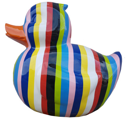 Statue di figure astratte moderne di designer, sculture per giardino, nuovo anatra.