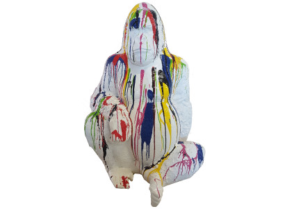 Designer Figur Statua Figure Moderne Sculture Statue Decorazione Decorazione Gorilla Giardino Nuovo