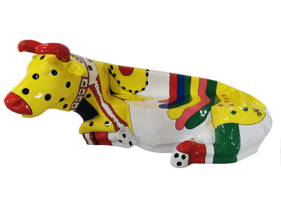 Designer Astratto Moderno Figura Mucca Decorazione Giardino Sculture Design