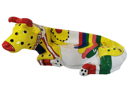 Designer Astratto Moderna Statua di Mucca Decorativa da Giardino Sculture Statue Nuove