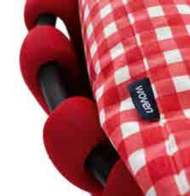 Set da giardino rosso di lusso, mobili da seduta tavolo divano terrazza divano a 4 pezzi.