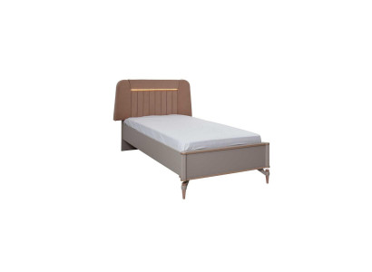 Letto per bambini telaio letto letto da camera da letto telaio letto rosa tessuto LED
