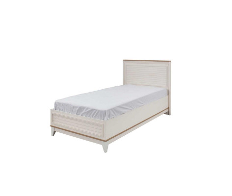 Set da camera da letto per bambini con letto giovanile bianco in legno, 4 pezzi.