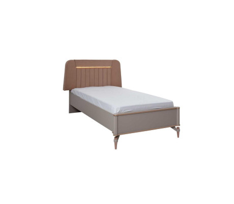 Letto per bambini Mobili per bambini Letto per bambini Set completo in legno beige 5 pezzi Moderno