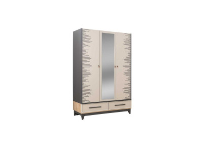 Armadio moderno per bambini in legno color beige