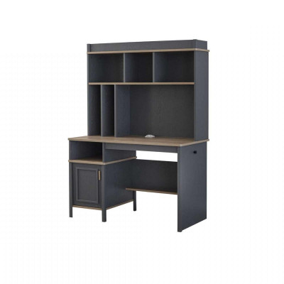 Scrivania Scaffali Scrivania per ufficio Scrivania per computer Legno Grigio Camera dei bambini