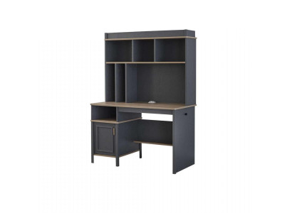 Scrivania Scaffali Scrivania per ufficio Scrivania per computer Legno Grigio Camera dei bambini