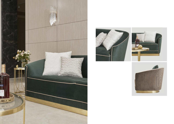 Divano design divano set 3+1+1 posti divano imbottito nuovo