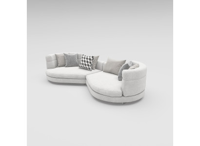 Divano rotondo extra large xxl 4 posti di lusso design italiano Divano rotondo di lusso divano imbottito.