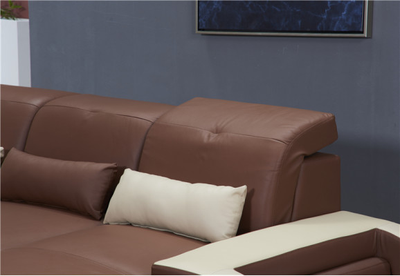 Soggiorno a forma di U xxl Divano angolare Divano Divanetto Set di imbottiti in pelle Divani Angolo