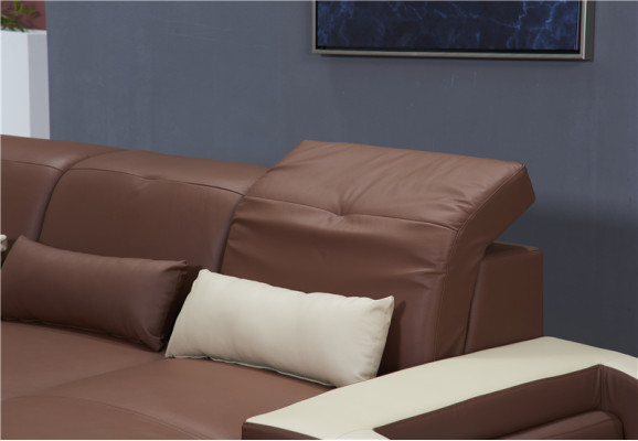 Soggiorno a forma di U xxl Divano angolare Divano Divanetto Set di imbottiti in pelle Divani Angolo