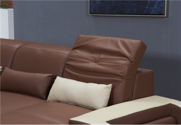 Soggiorno a forma di U xxl Divano angolare Divano Divanetto Set di imbottiti in pelle Divani Angolo