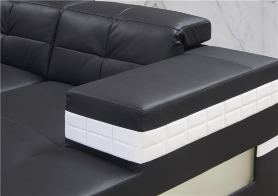 Divano a forma di U, divano ad angolo, set divano, imbottito, divani grandi XXL.