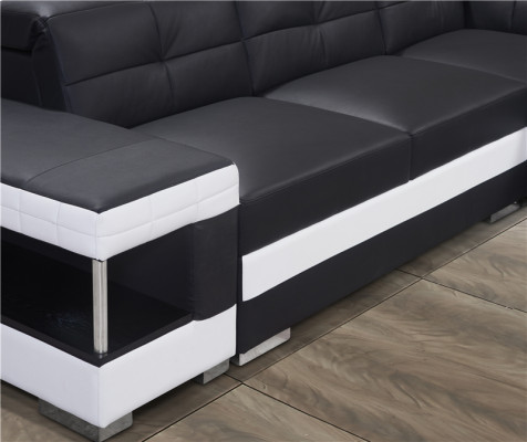 Divano a forma di U, divano ad angolo, set divano, imbottito, divani grandi XXL.