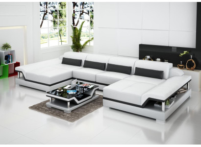 Divani in pelle Nuovo Divano Sedile Set da salotto Imbottito Angolo Divano Design Divano di lusso