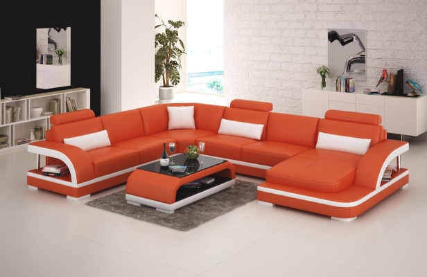 Design divano Divano di lusso Divani in pelle Divano Posto angolare Divano imbottito Angolo divano Nuovo