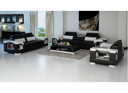 Set di divani di lusso con 3 posti, 2 posti e 1 posto, divano di design, divani imbottiti, divano moderno.