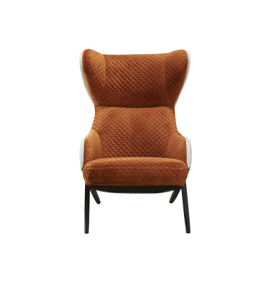 Poltrona Design Divano Sofa Posti di Seduta di Lusso Beige Nuovo Relax Pelle Lounge Club Imbottito