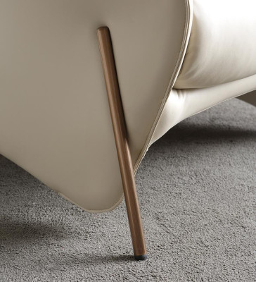 Sedia di lusso imbottita per cocktail relax lounge club sedie mobili design poltrona in pelle.