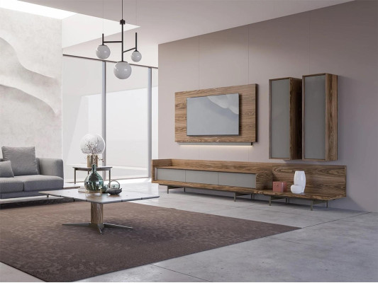 Mobili soggiorno porta TV completo parete attrezzata cornice TV arredo di design