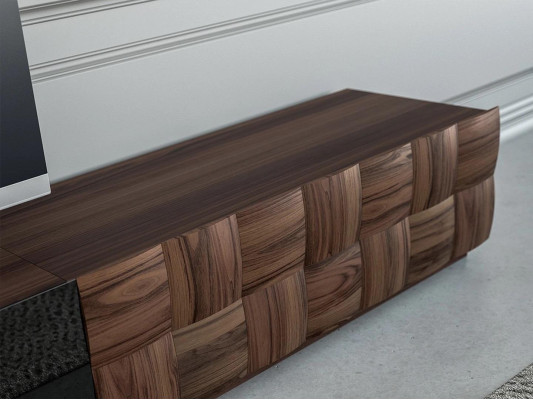 Mobili per soggiorno completi, parete attrezzata, mobile TV, armadio a muro, 2 mensole da parete design.