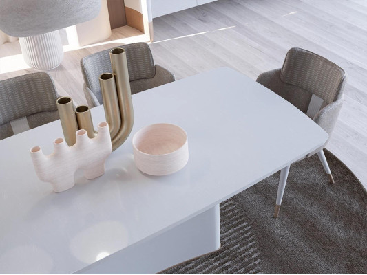 Sala da pranzo Design Tavolo da pranzo Moderno Mobili Bianchi Tavolo Nuovo Tavoli di lusso 240x110