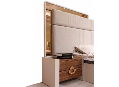 Set da camera da letto letto matrimoniale 2 comodini Nuovo Arredamento Mobili di design