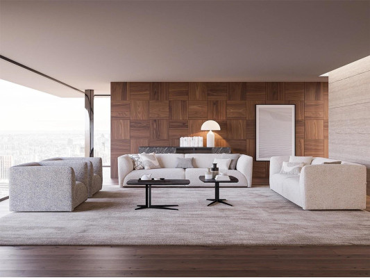 Sofà set di mobili imbottiti 2 divani a tre posti di lusso 2 poltrone 3 + 3 + 1 + 1