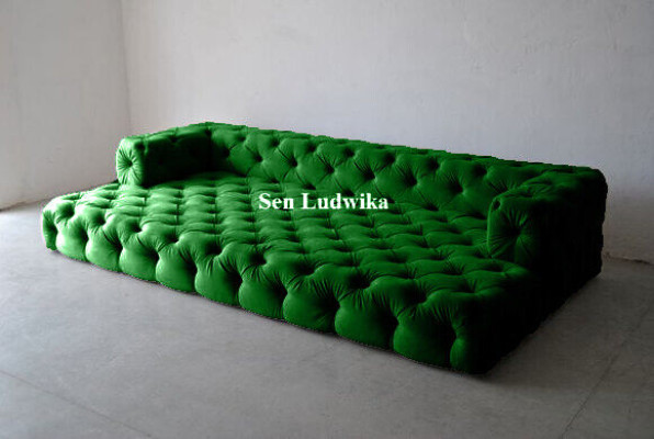 Design Chesterfield Set di divani Big xxl divano 5 posti Divano divani imbottiti