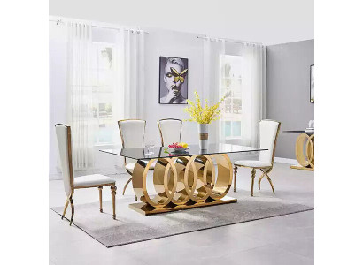 Tavolo da pranzo design, tavoli da pranzo, mobili da sala da pranzo, tavolo in acciaio inossidabile, tavoli.