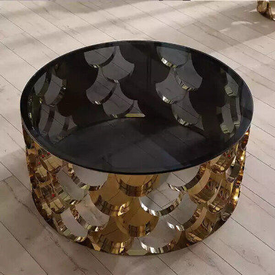 Tavolino da salotto Design Soggiorno Tavolini rotondi Tavolo Rotondo Tavolino da salotto
