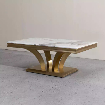 Tavolino design soggiorno lusso oro 115x70