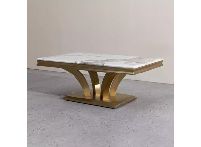 Tavolino design soggiorno lusso oro 115x70