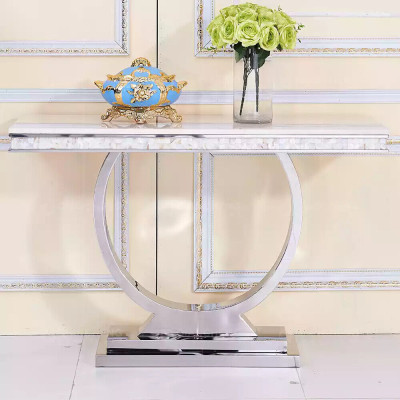 Argento credenza consolle tavolo di lusso argento cromato 120x40cm